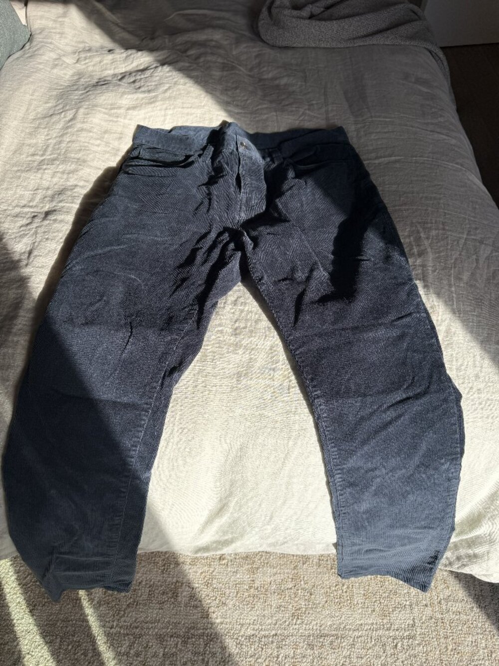 Prana Campfire Cord Pant Stormey Night (Blue) 36/32
